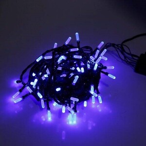 ریسه کریستالی 100 لامپ سیم مشکی طول 8٫5 متر