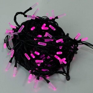 ریسه کریستالی 100 لامپ سیم مشکی طول 8٫5 متر