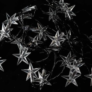 ریسه طرح ستاره کریستالی رنگی طول 7 متر