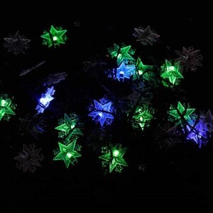 ریسه طرح ستاره برفکی رنگی طول 7 متر