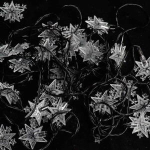 ریسه طرح ستاره برفکی رنگی طول 7 متر