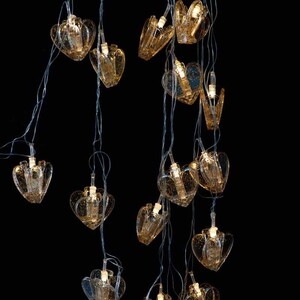 ریسه گیره دار طرح قلب اکلیل دار آفتابی طول 4 متر