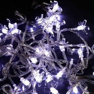 ریسه طرح گل کوچک پلاستیکی مهتابی طول 4.5 متر