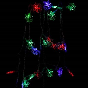 ریسه طرح ماه و ستاره رنگی طول 5 متر