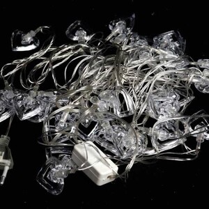 ریسه طرح قلب شیشه ای رنگی طول 5.5 متر