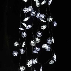 ریسه طرح ماه و ستاره مهتابی طول 4 متر