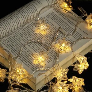 ریسه طرح ستاره شفاف طول 3.6 متر