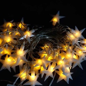 ریسه طرح ستاره پلاستیکی آفتابی طول 5.5 متر