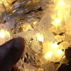 ریسه طرح پروانه فانتزی آفتابی طول 6 متر