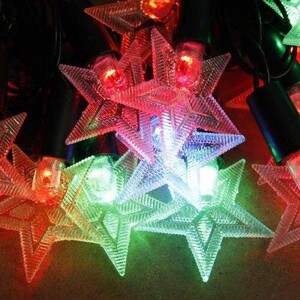 ریسه طرح ستاره رنگی طول 4٫3 متر