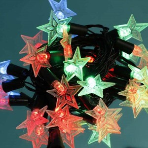 ریسه طرح ستاره رنگی طول 4٫3 متر