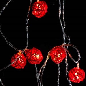 ریسه طرح گوی 10 لامپ آفتابی طول 2.5 متر