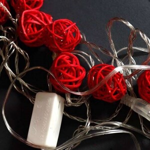 ریسه طرح گوی 10 لامپ آفتابی طول 2.5 متر