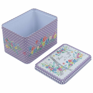 جعبه هدیه فلزی طرح مکعبی بسته 3 عددی