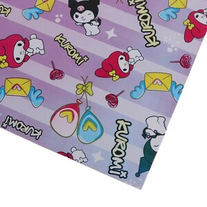 کاغذ کادو طرح دار لبوبو و کرومی بسته 50 عددی