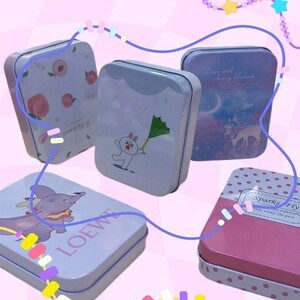 جعبه هدیه فلزی طرح مستطیلی بسته 3 عددی کد 2