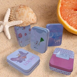 جعبه هدیه فلزی طرح مستطیلی بسته 3 عددی کد 2