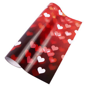 کاغذ کادو طرح دار قلب بسته 50 عددی