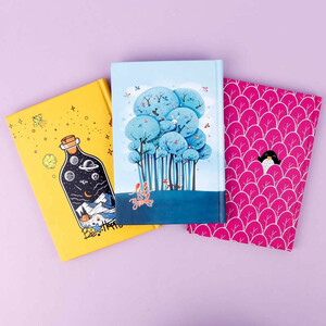 دفتر 100 برگ رقعی پیک فدک طرح فانتزی کد 028