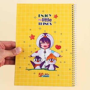 دفتر سیمی 50 برگ پیک فدک کد 001