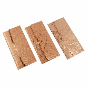 پاکت پول زرکوب اکلیلی 90x190mm