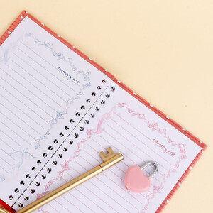 دفتر خاطرات سیمی 30 برگ طرح کارتونی سنجاقک