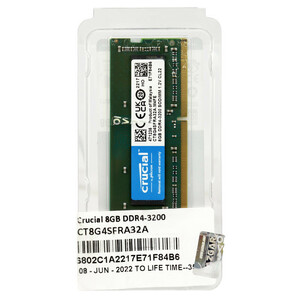 رم لپ تاپ کروشیال CT8G4SFRA32A DDR4 8GB 3200MHz CL22
