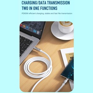 کابل دو سر تایپ سی فست شارژ 60 وات ایکس او XO-NB-Q228B طول 1.2 متر