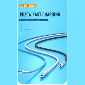 کابل دو سر تایپ سی فست شارژ 60 وات ایکس او XO-NB-Q228B طول 1.2 متر