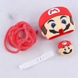 ست محافظ کابل و کلگی شارژر سامسونگ طرح ماریو