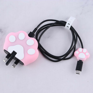 ست محافظ کابل و کلگی شارژر سامسونگ طرح ردپا