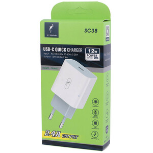 شارژر دیواری 12 وات اسکای دلفین SC38 PD 2.4A