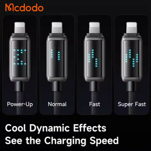 کابل لایتنینگ فست شارژ 3 آمپر مک دودو CA-525 طول 1.2 متر