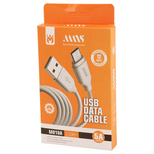 کابل میکرو یو اس بی فست شارژ 5 آمپر ام ان اس M010A طول 1.1 متر