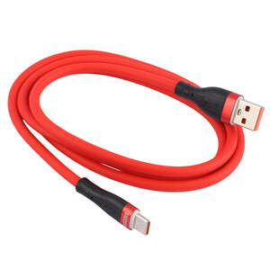 کابل تایپ سی فست شارژ 5 آمپر شوش SH140C+ طول 1.1 متر