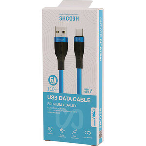 کابل تایپ سی فست شارژ 5 آمپر شوش SH140C+ طول 1.1 متر