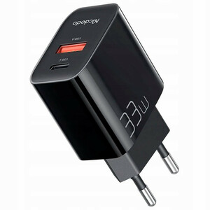 شارژر دیواری 33 وات مک دودو CH-0922 QC4.0 PD3.0 3A + کابل تبدیل تایپ سی