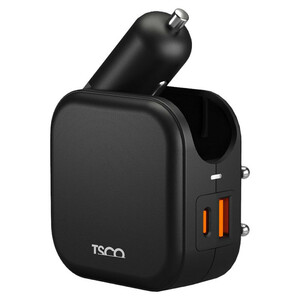 شارژر فندکی و دیواری فست شارژ TSCO TCG 53 3A 20W + کابل تایپ سی
