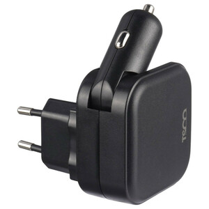 شارژر فندکی و دیواری فست شارژ TSCO TCG 53 3A 20W + کابل تایپ سی