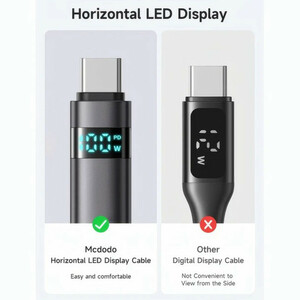 کابل تایپ سی فست شارژ 66 وات مک دودو CA-652 طول 1.2 متر