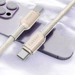 کابل دو سر تایپ سی فست شارژ 60 وات ارلدام EC-205C-C طول 1 متر