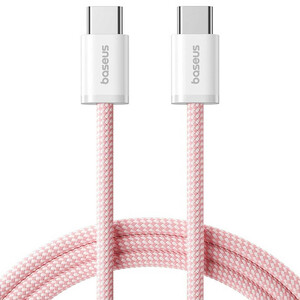 کابل دو سر تایپ سی فست شارژ 100 وات باسئوس P10381400111 طول 1 متر