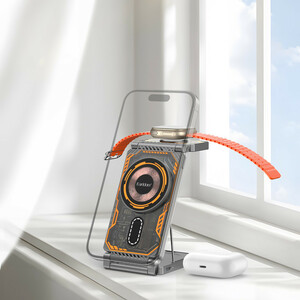 شارژر بی سیم فست شارژ و استند رومیزی Earldom ET-WC49 15W