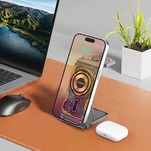 شارژر بی سیم فست شارژ و استند رومیزی Earldom ET-WC49 15W