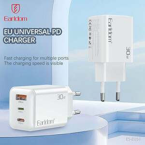 شارژر دیواری 20 وات ارلدام ES-EU51 PD 3A