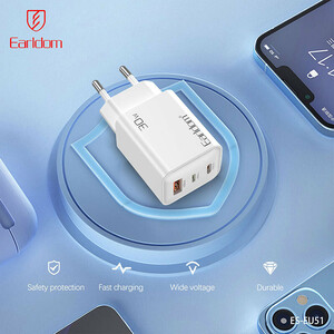 شارژر دیواری 20 وات ارلدام ES-EU51 PD 3A