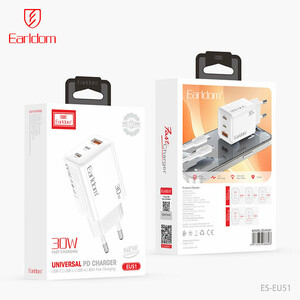 شارژر دیواری 20 وات ارلدام ES-EU51 PD 3A