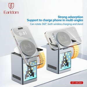 شارژر بی سیم و استند رومیزی Earldom ET-WC64 15W