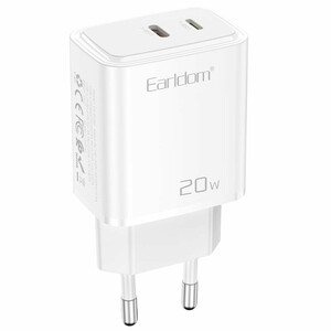 شارژر دیواری 20 وات ارلدام ES-EU50 PD 3A