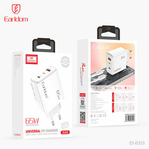 شارژر دیواری 65 وات ارلدام ES-EU53 PD 3.25A